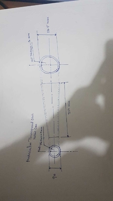 Centrifugeuse à cône en verre pour la fabrication de papier naturel L 350 mm